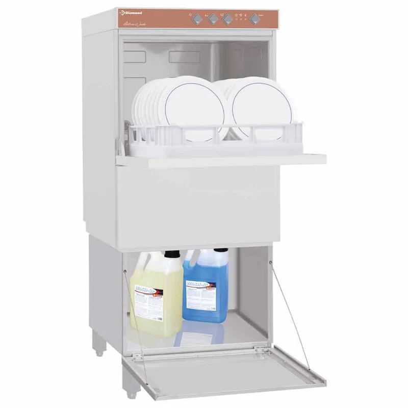 Geschlossener Unterbau für Gewerbespülmaschinen , 590 mm Arbeitshöhe, BD/F-PF