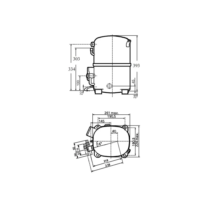 Kompressor AG2522P-TZ Tecumseh