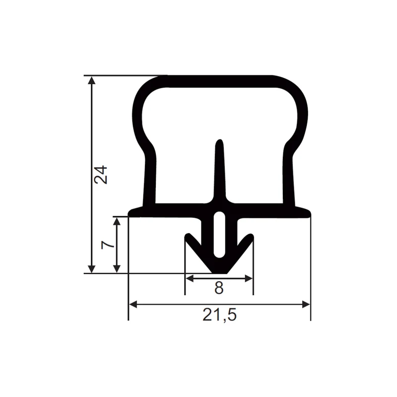 Gummidichtung FD504 | Rahmen