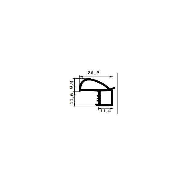 Gummidichtung FD305 | Rahmen