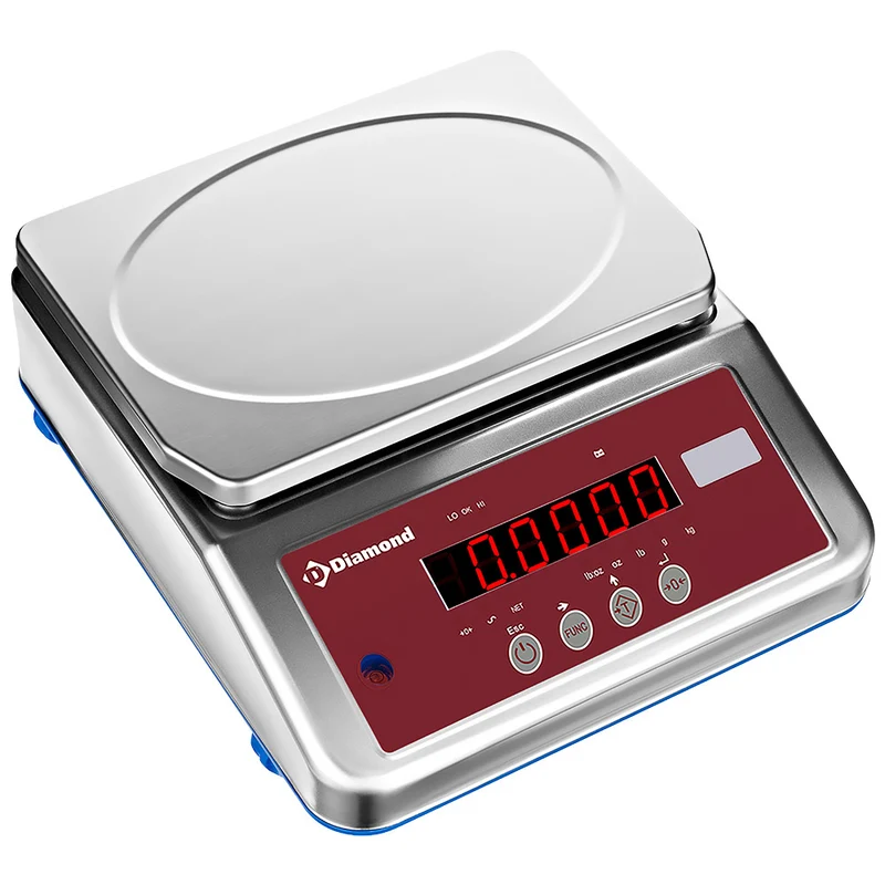 Profi Tischwaage 16 kg / 1 g , Wasserdicht (IP68) & Edelstahl, BAL68/16-1