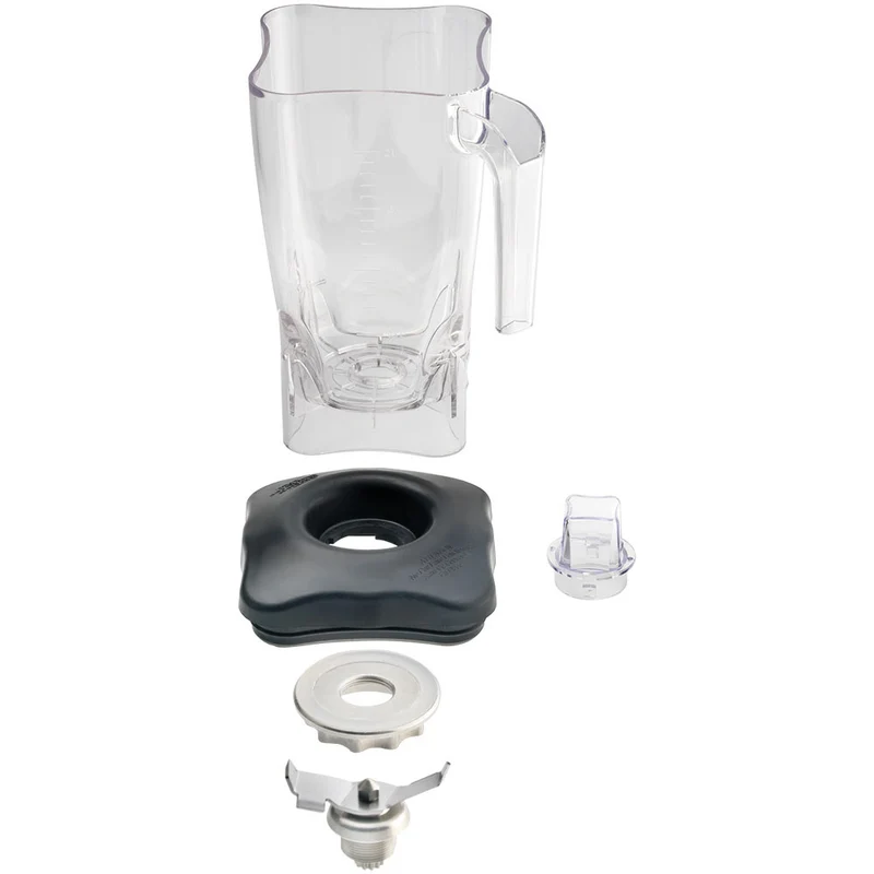Mixbehälter 2 Liter, quadratisch , Polycarbonat, inkl. Messer & Deckel, BAB-LXQ