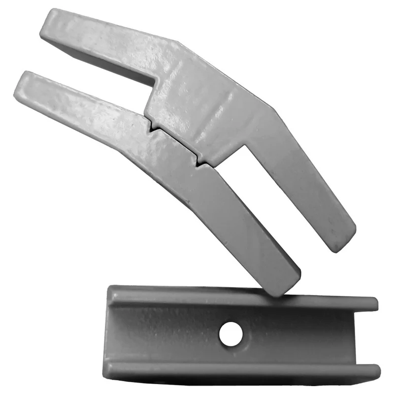 Halterungs-Set für Spuckschutz & Hustenschutz , 2er-Set für Glasplatten, IN/K2F