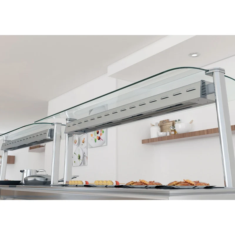 Professionelle LED Lichtbrücke für 2x GN 1/1 Arbeitsflächen, IN/LED08