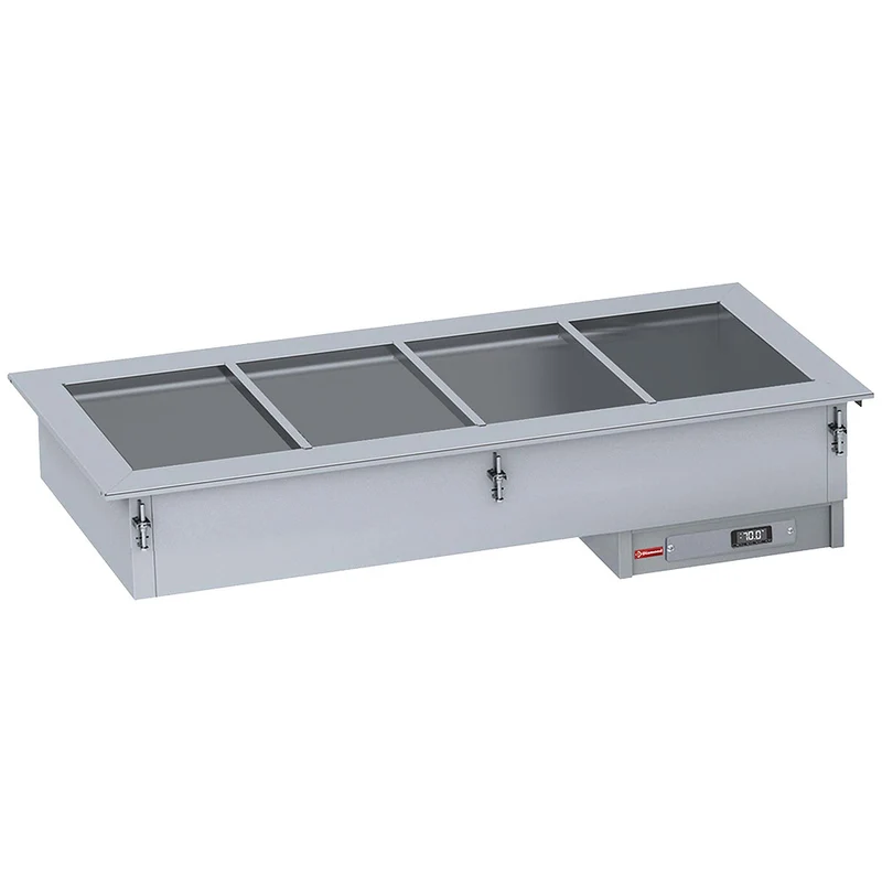 Einbau-Bain-Marie 4x GN 1/1 , Trocken beheizt, IN/BX15-PSCX