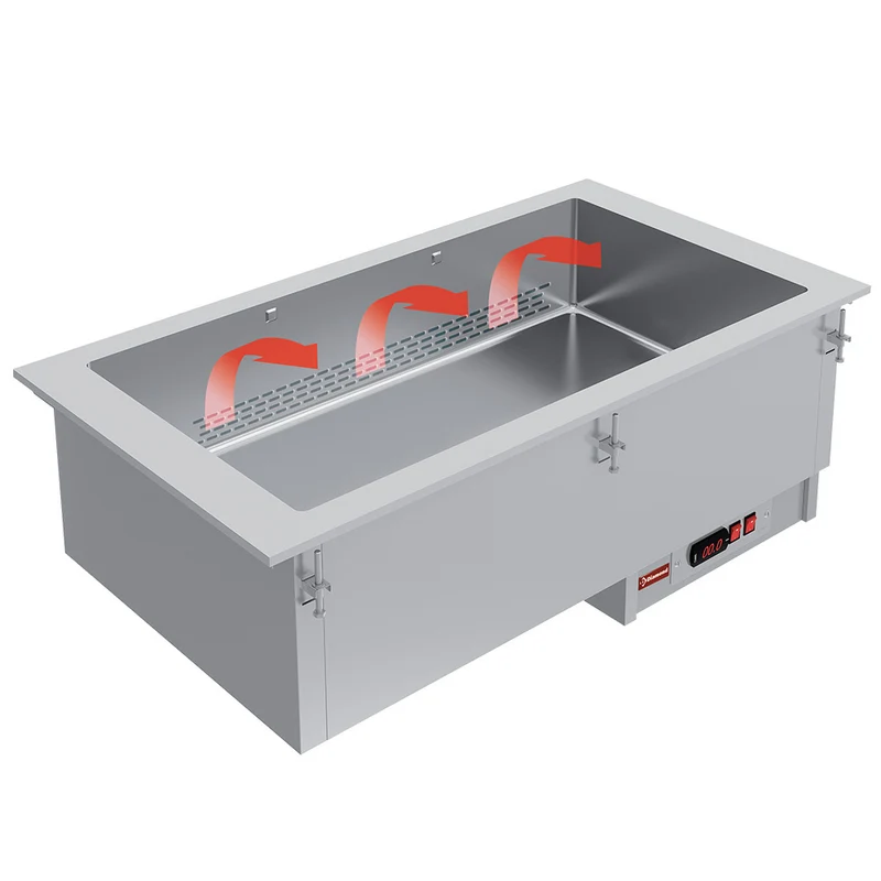 Bain-Marie Einbaumodul 4 x GN 1/1 , Trockenbeheizt mit Umluft, IN/BX15-PSC