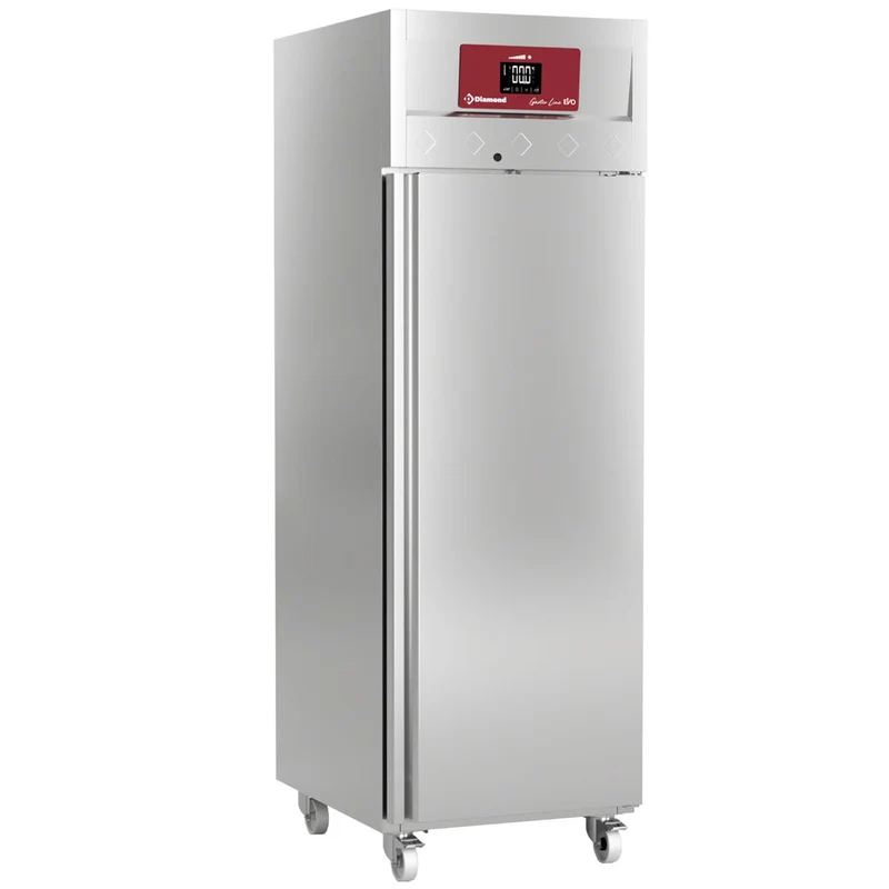 Gewerbekühlschrank 700L aus Edelstahl , GN 2/1 , Fahrbar, ID70/R6C