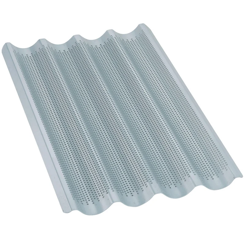 Baguetteblech GN 1/1 aus Aluminium, perforiert & geriffelt, AC/PA-GN