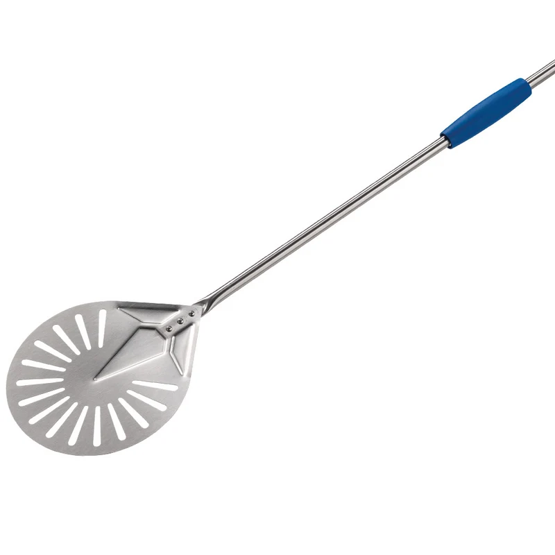 Pizzaschieber rund, perforiert , Edelstahl Ø 20 cm, I-20F
