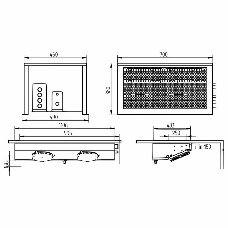 Split-Kühlaggregat für Kühlräume bis 15 m³, HP75M-2P