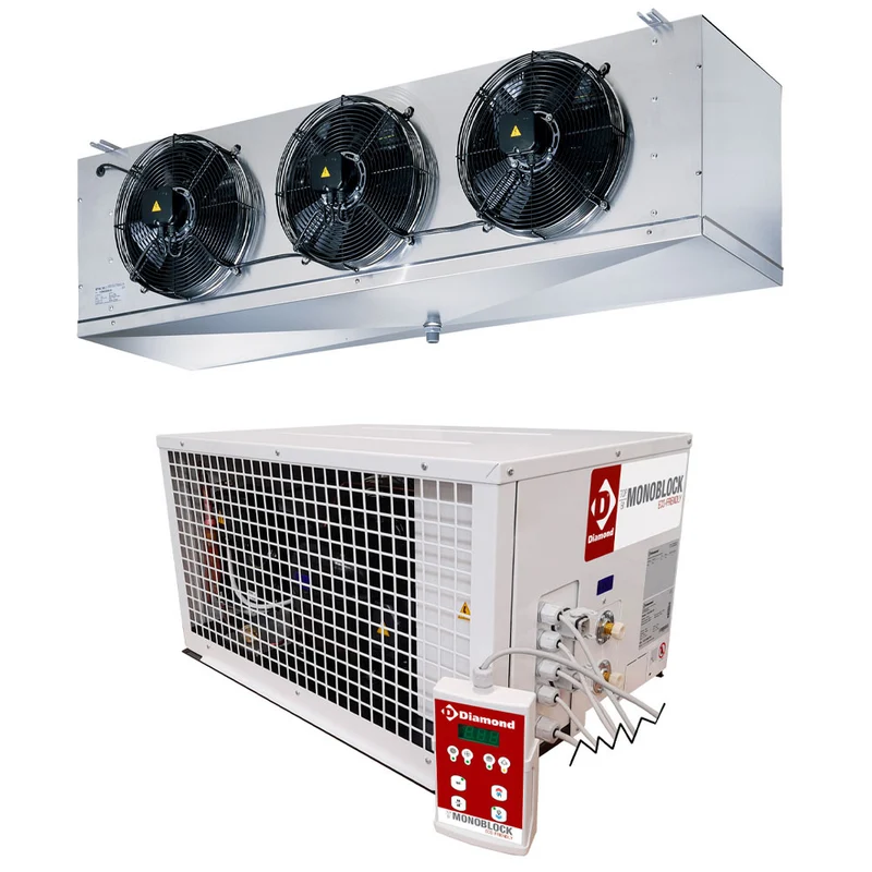 Kompakt-Tiefkühlaggregat für Tiefkühlräume bis 27,8 m³ , -15/-25°C, HN300T-5U