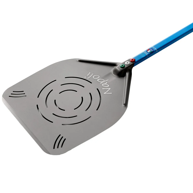 Perforierte Pizzaschaufel Aluminium, 37 cm – für neapolitanische Pizza, ANE-37RF