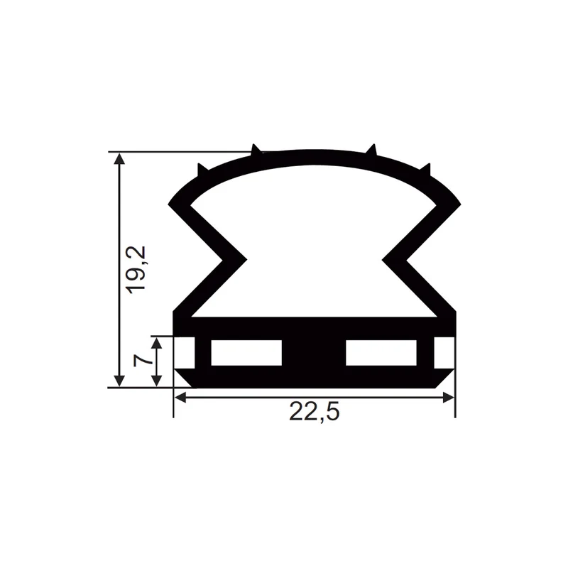 Gummidichtung FD514 Länge 5m
