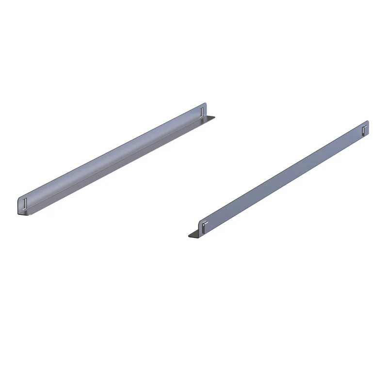 Auflageschienen-Paar aus Edelstahl , 650 mm , für Gastronomie-Arbeitstische, GTEL/2