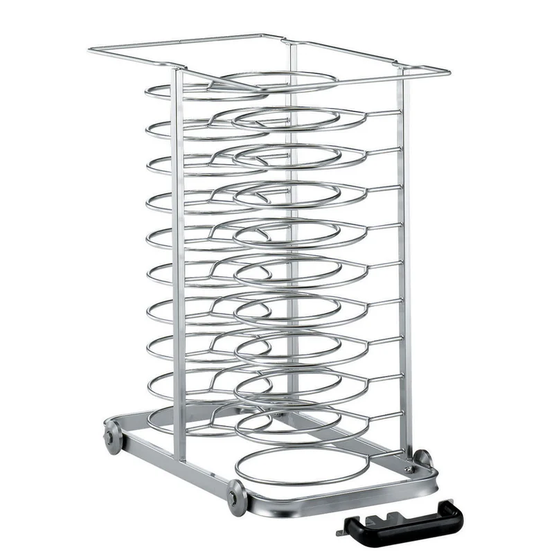 Fahrbares Bankett-Tellergestell für 30 Teller (Ø 300 mm) , Einschub 10x GN 1/1, AC/A10-2965-X
