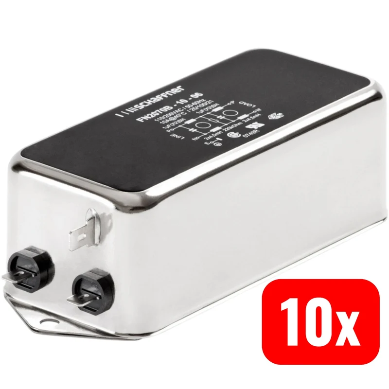 10x B-Ware Schaffner FN 2070-3-06 FN 2070-3-06 Netzfilter 250 V/AC 3 A 9.8 mH 85 10 STÜCK