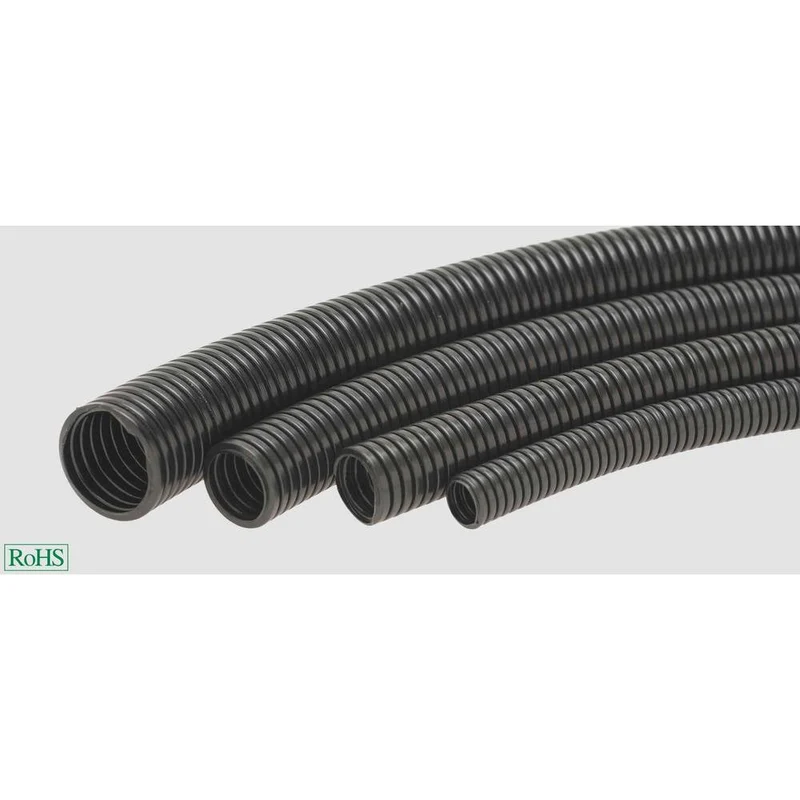 B-Ware HELU Schutzschlauch Wellrohr 6,7mm Kunststoff Polypropylen Schwarz HELUcond 100m