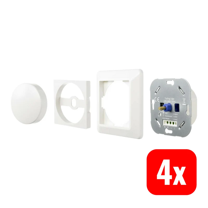 4x B-Ware Sygonix SY-4697894 Drehdimmer Lichtdimmer Dimmschalter Drehdimmschalter 4 STÜCK