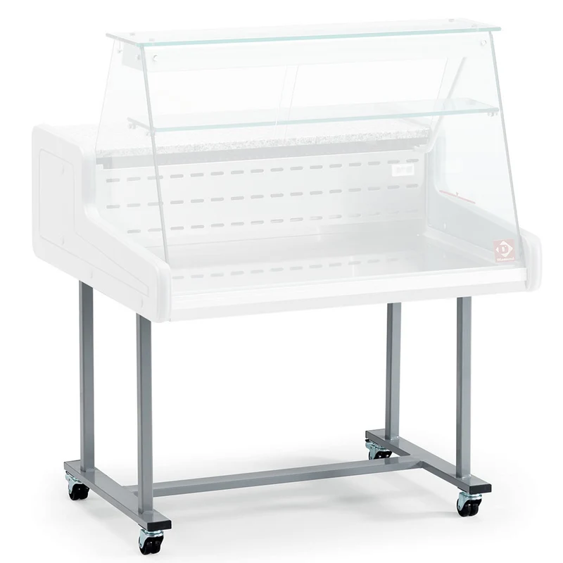 Fahrbares Untergestell für Aufsatzvitrinen , 2000 mm Breite, 200-Z