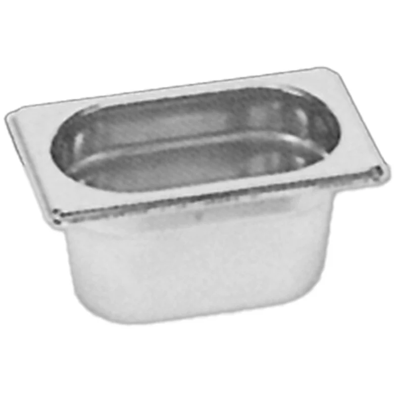 GN-Behälter 1/9, 100 mm tief , Edelstahl , 1,0 Liter, 1/9-100