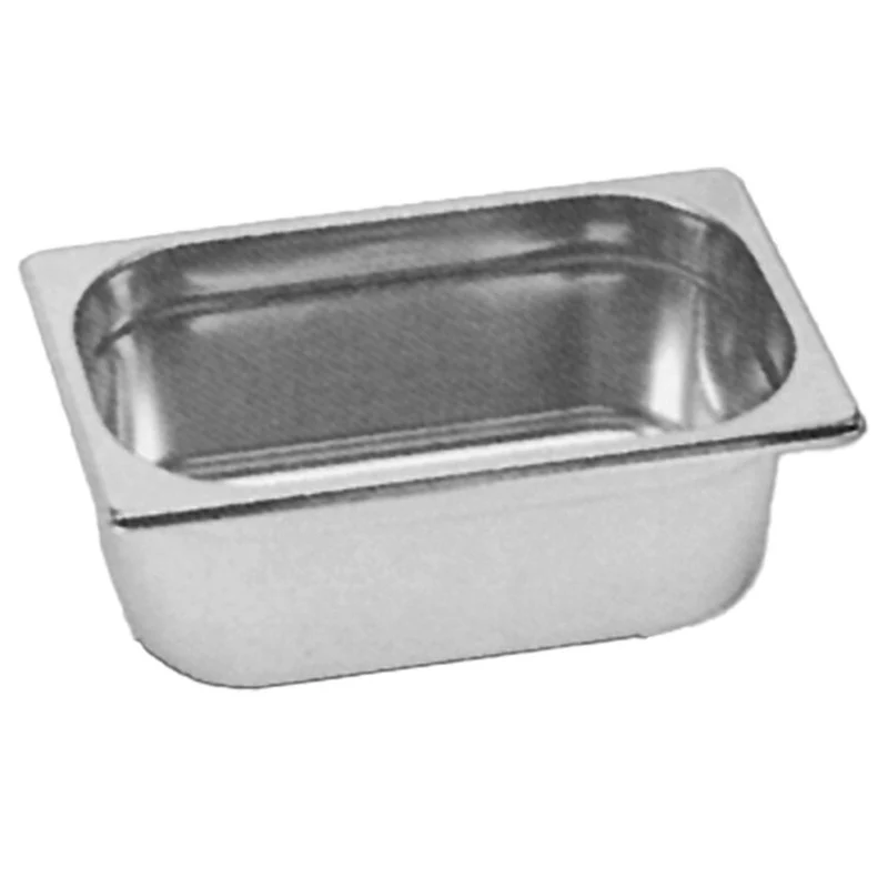 GN-Behälter 1/4 aus Edelstahl , 100 mm tief , 2,8 Liter, 1/4-100