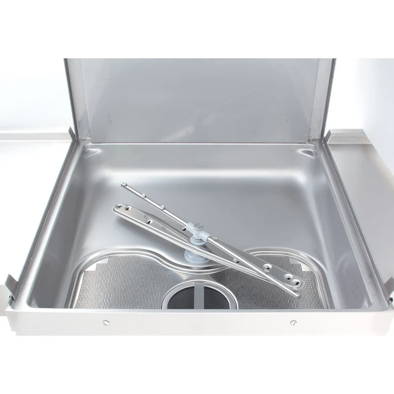 Professionelle Haubenspülmaschine , 500x500 mm Korb , bis 60 Körbe/h, 015-25D/6