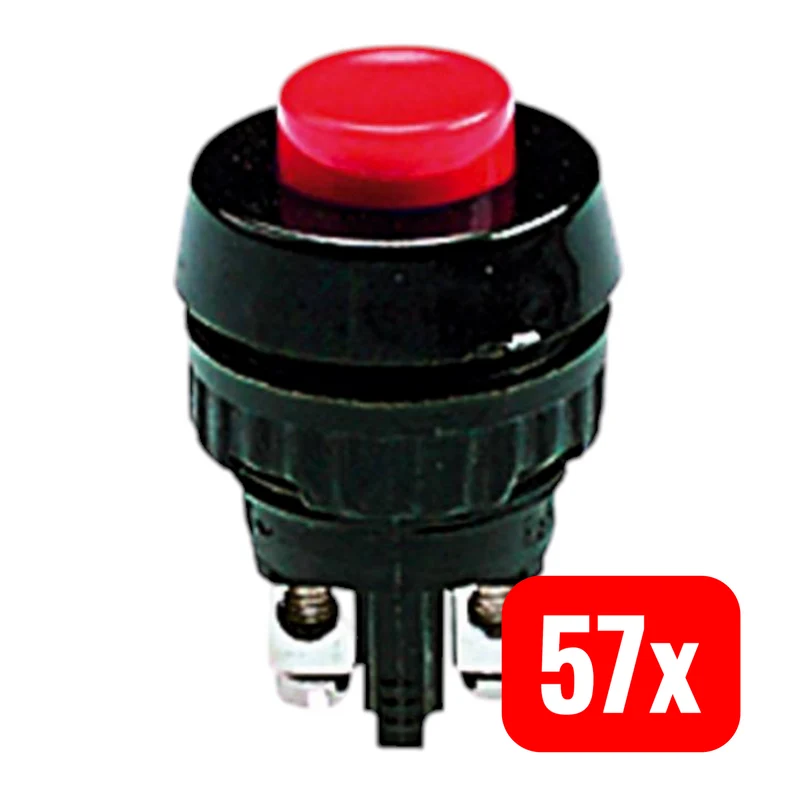 57x B-Ware Rafi 110001001.0301 Drucktaster 250 V/AC 0.7 A 1 x Aus/(Ein) tastend 57 STÜCK