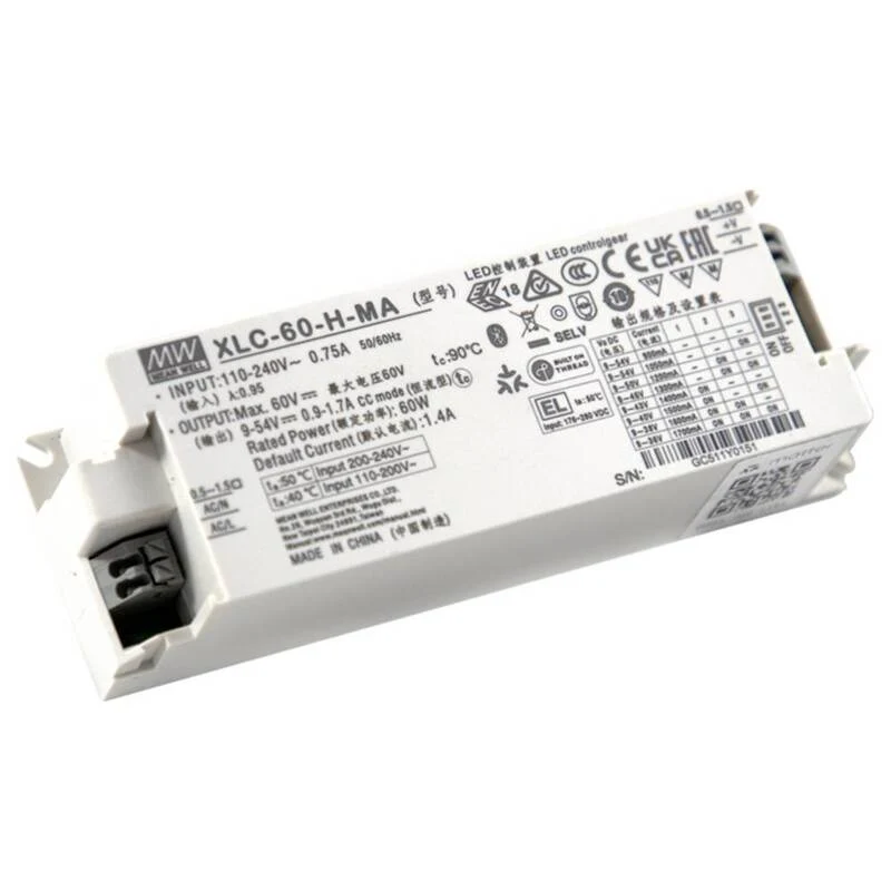 B-Ware MEAN WELL LED Konverter Netzteil Matter CV Push Dimm 60W 12V 5A Schutzklasse II