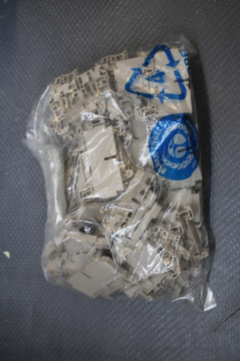 40x B-Ware Weidmüller Durchgangsreihenklemme Klemme Zugfeder Dunkelbeige 40 STÜCK