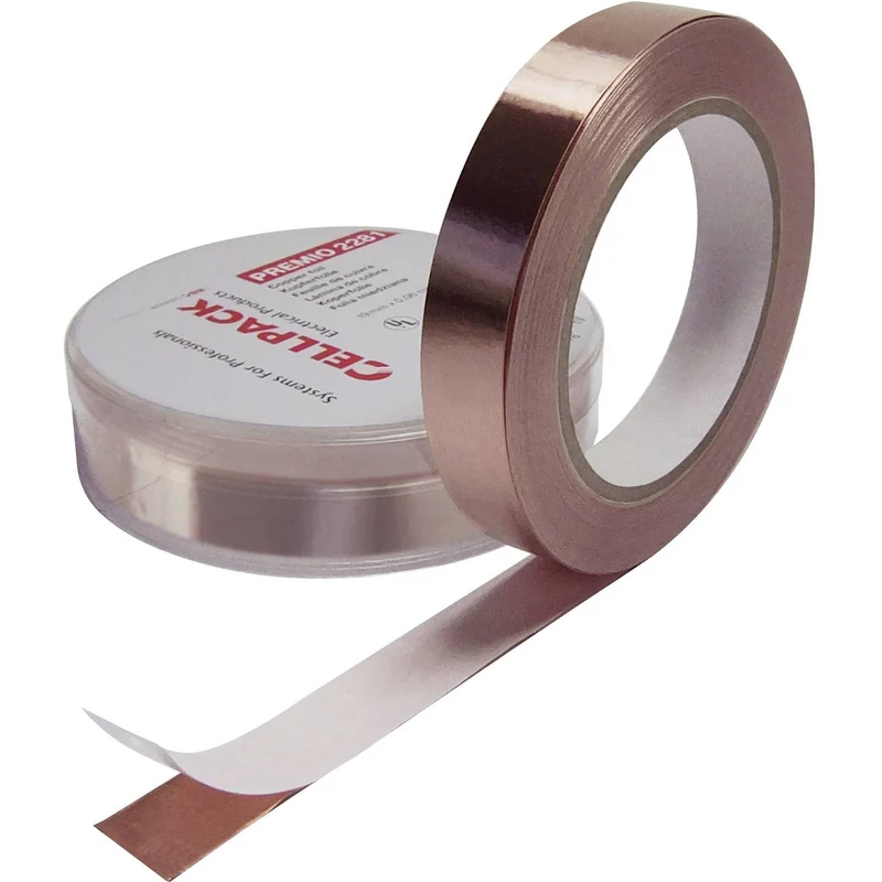 4x B-Ware CellPack Kupferklebeband Klebeband Premio 2281 Kupferfolie Acryl 33mx9mm 4 STÜCK