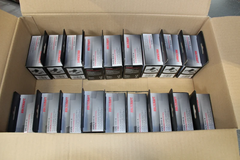 18x B-Ware VOLTCRAFT ESPS-1000-N Steckernetzteil Netzteil Netzadapter Einstellbar 18 STÜCK