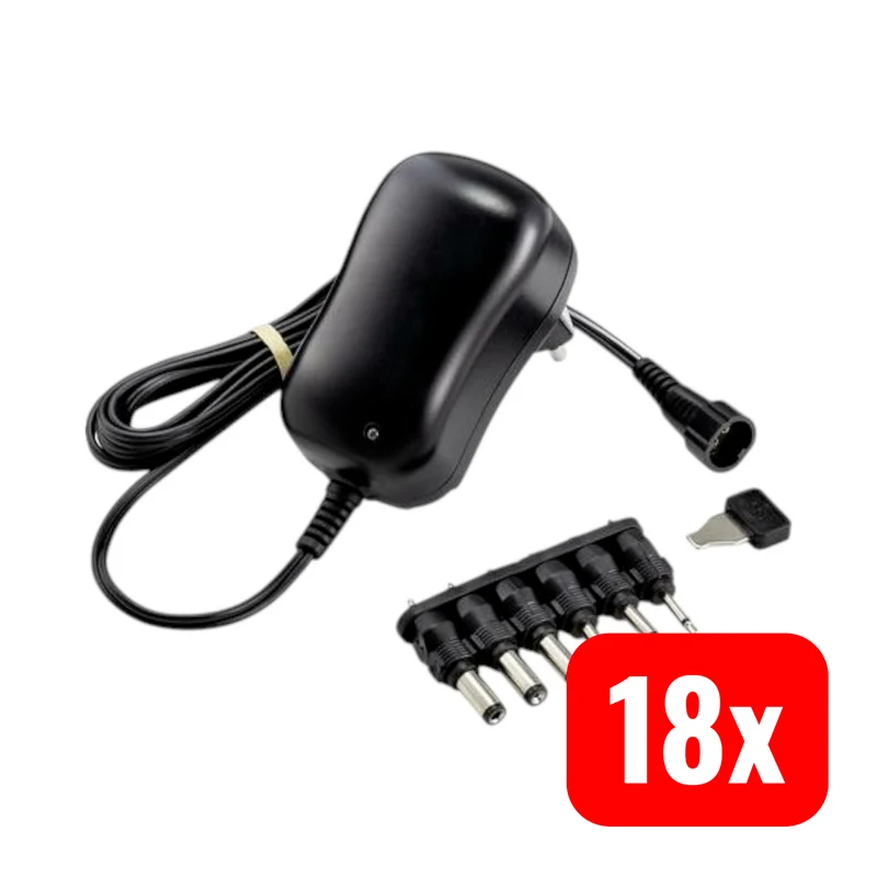 18x B-Ware VOLTCRAFT ESPS-1000-N Steckernetzteil Netzteil Netzadapter Einstellbar 18 STÜCK