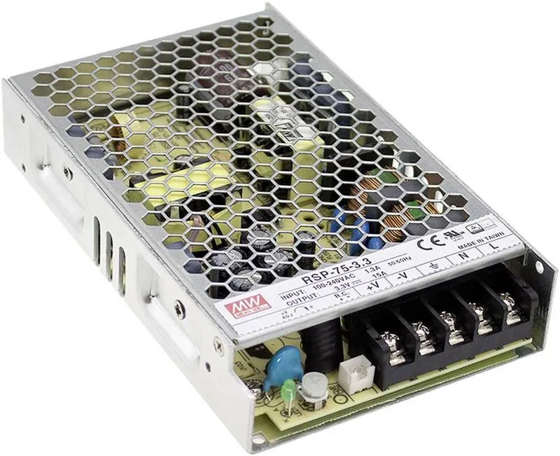 2x B-Ware Mean Well RSP-75-7.5 AC/DC-Netzteilbaustein geschlossen 15A 49W 3.3V/DC 2 STÜCK