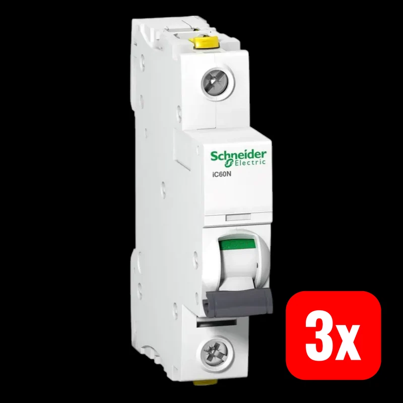 3x B-Ware Schneider Electric Leitungsschutzschalter Stromunterbrecher 25A 230V 3 STÜCK