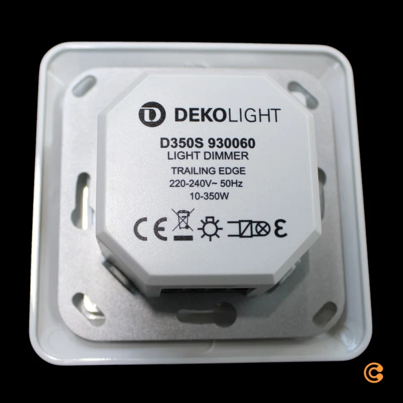 B-Ware DEKO Light Dimmer Phasenabschnitt Schalter Elektrisches Montagezubehör Weiß