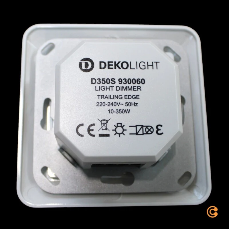 B-Ware DEKO Light Dimmer Phasenabschnitt Schalter Elektrisches Montagezubehör Weiß
