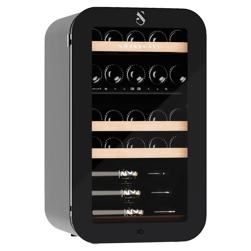 Weinkühlschrank 26 Flaschen Swisscave WLB-120DF-BLACK