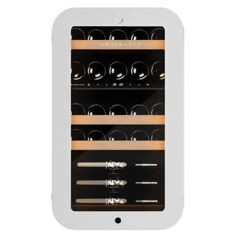 Weinkühlschrank 26 Flaschen Swisscave WLB-120DF-WHITE