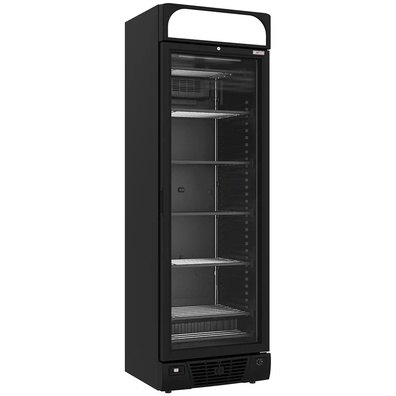 Tiefkühlschrank Schwarz 374 L , 5 Ebenen & Leuchtkasten, WR-39CA-BN