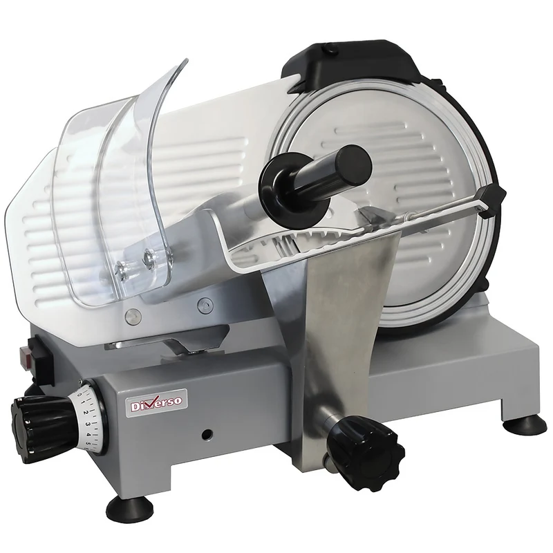 Profi Aufschnittmaschine 250 mm , Schrägschneider für Gastronomie & Metzgerei, WR-250E-01
