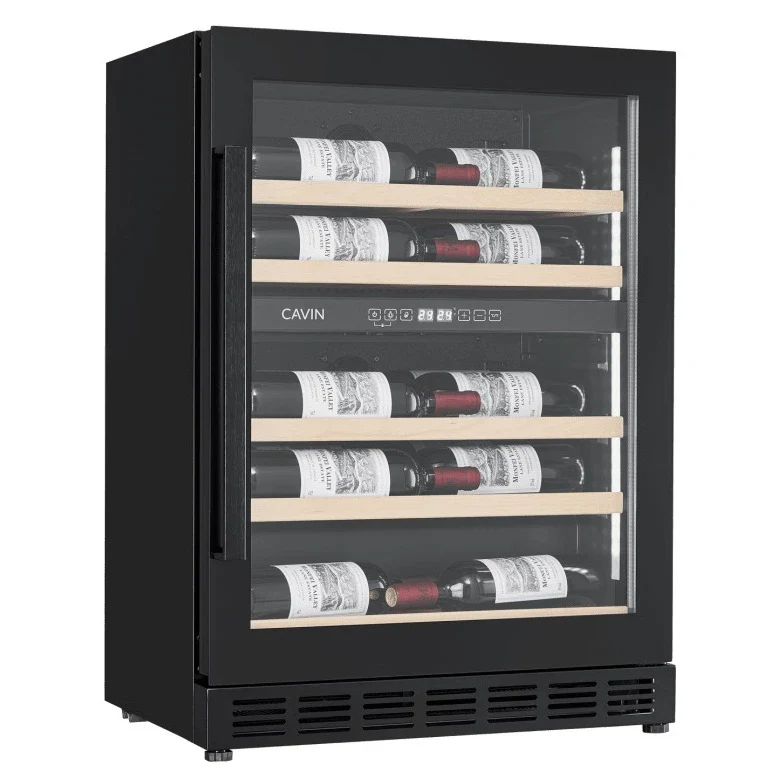 Weinkühlschrank 18 Flaschen Cavin Arctic Collection 60D Shallow Fullglass Black