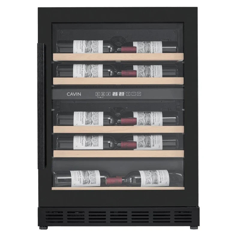 Weinkühlschrank 18 Flaschen Cavin Arctic Collection 60D Shallow Fullglass Black