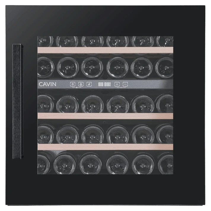 Weinkühlschrank 30 Flaschen Cavin Scandinavian Collection 60 Fullglass Black