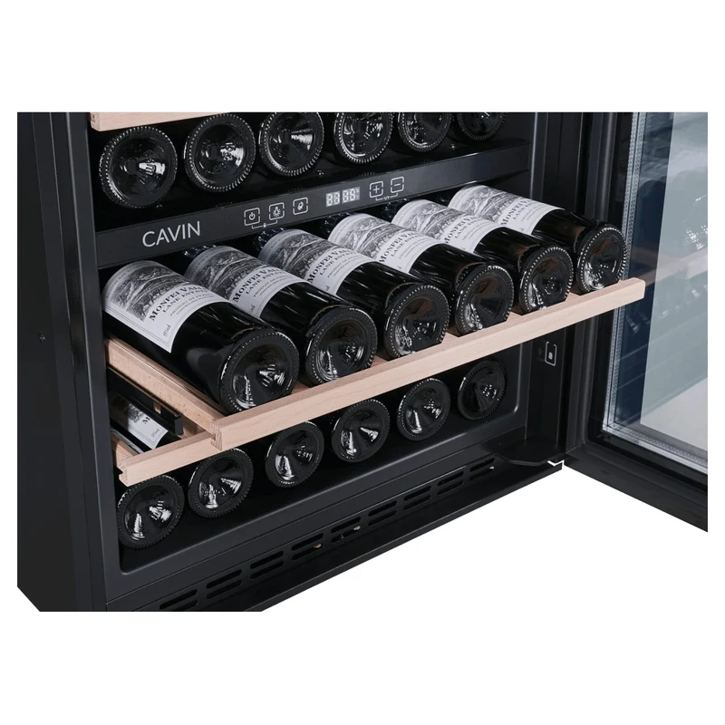 Weinkühlschrank 30 Flaschen Cavin Scandinavian Collection 60 Fullglass Black
