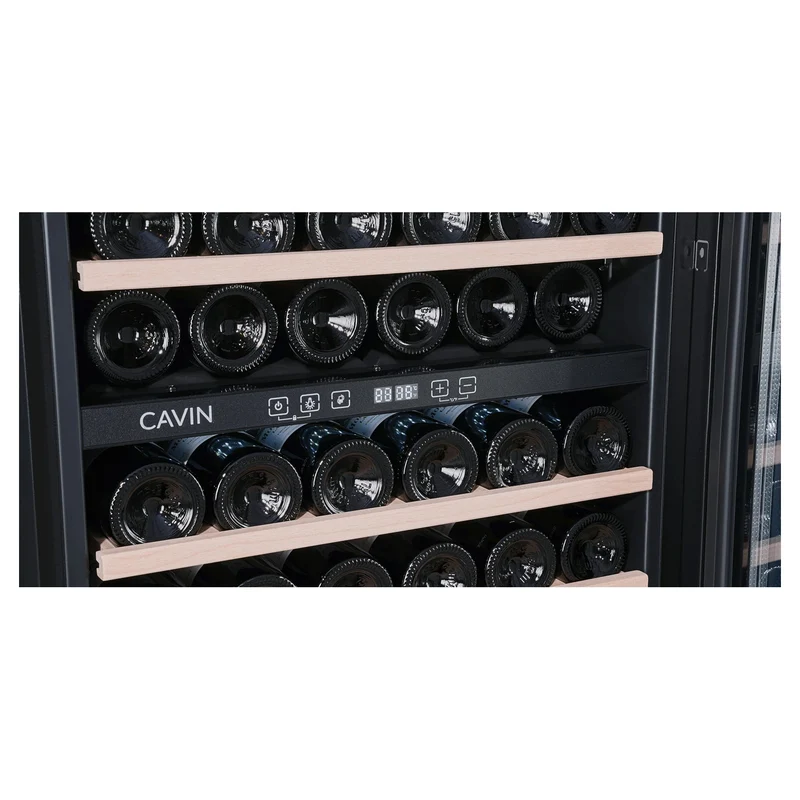 Weinkühlschrank 30 Flaschen Cavin Scandinavian Collection 60 Fullglass Black