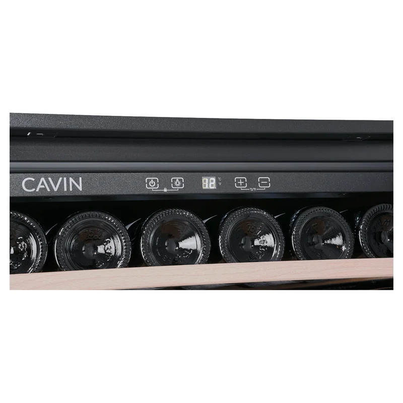 Weinkühlschrank 24 Flaschen Cavin Scandinavian Collection 45 Fullglass Black