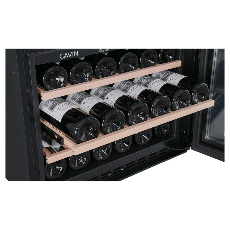 Weinkühlschrank 24 Flaschen Cavin Scandinavian Collection 45 Fullglass Black