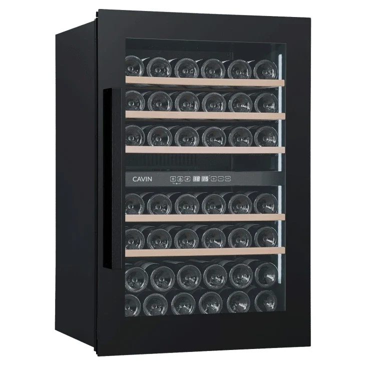 Weinkühlschrank 42 Flaschen Cavin Scandinavian Collection 90 Fullglass Black