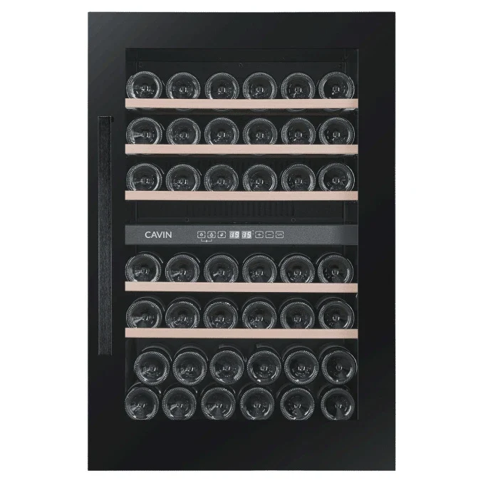 Weinkühlschrank 42 Flaschen Cavin Scandinavian Collection 90 Fullglass Black