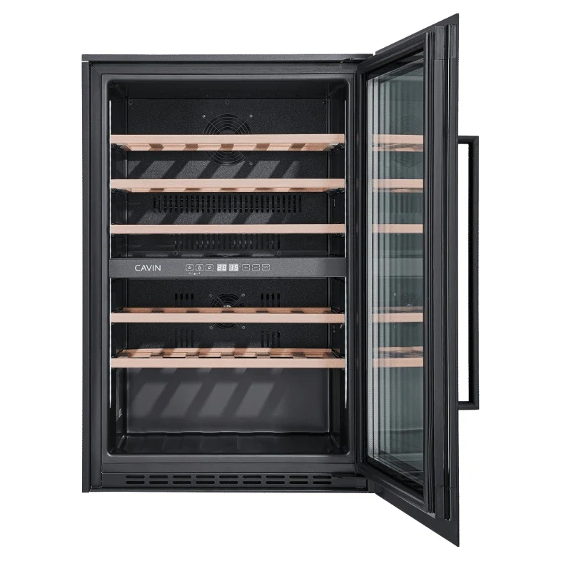 Weinkühlschrank 42 Flaschen Cavin Scandinavian Collection 90 Fullglass Black